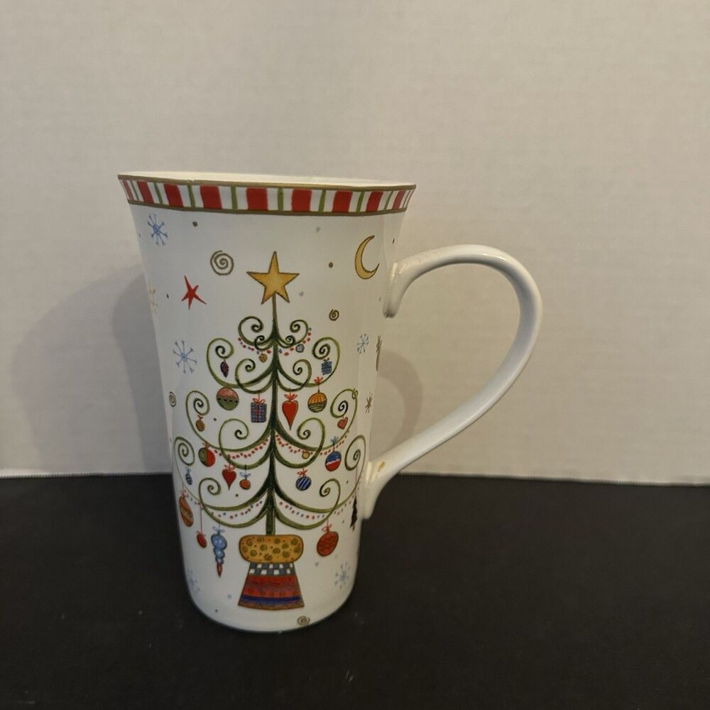 Christmas Tree Mug By 222 Fifth Christmas Play Tall Latte Coffee Cup Mug